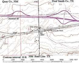 Glenrio – Mappa