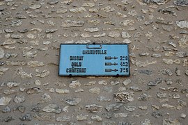 Plaque de cocher à Grandville.