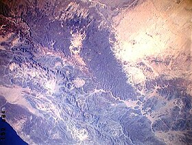 Область вулкана из космоса (1991 г.). Снимок НАСА.