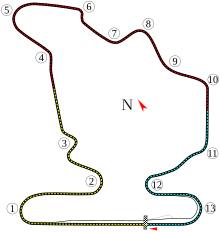 Tracé de la course