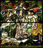 Vita somnium breve, stained-glass, 1895, National Museum in Kraków