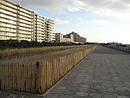 A photo with high-rise buildings near a beach