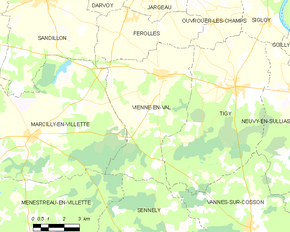 Poziția localității Vienne-en-Val