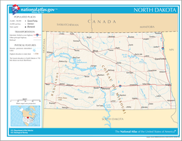 Dakota del Nord – Mappa