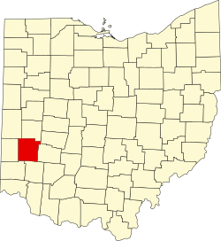 Vị trí quận Montgomery trong tiểu bang Ohio ở Hoa Kỷ