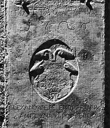 tombstone of brothers Alessandro and Defendente Meduna