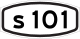 Знак номера маршрута города Голландии