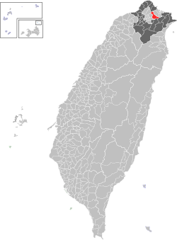 Location of Xizhi in New Taipei
