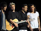 One Direction performing in Glasgow in 2015