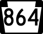 Pennsylvania Route 864 marker