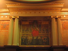 Tribunal supremo mural, Pensilvania Estatal Capitol.