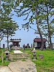 東日本大震災後の下増田神社境内