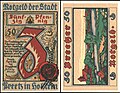 50 Pfennig Notgeldschein (1921) von Preetz