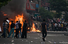 riot in iran