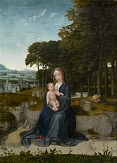 Počitek na begu v Egipt (okoli 1515), Gerard David, Kraljevi muzej likovnih umetnosti, Antwerpen