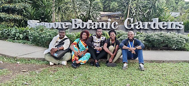 Franck, Esse, ArnBOUJIKA, Aimée, Ronny au Botanic Gardens Singapore