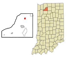 Location in the state of Indiana