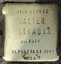 Stolperstein für Walter Strauss (Aachener Straße 28)