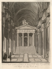 Catafalco en honor a Carlos III en la iglesia de Santiago de los Españoles de Roma (1789).