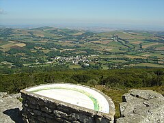 Vue depuis le roc de Montalet au sud-est.