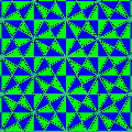 Hexakis triangular tiling.