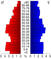 Bevolkingspiramide Clark County