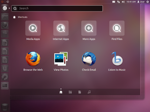 English: Screenshot of Ubuntu 11.10 (Oneiric O...
