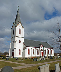 Veddige kyrka i mars 2012.