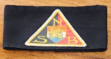 WWII Dutch NSB (Nationaal-Socialistische Beweging) armband WWII Dutch NSB armband.jpg