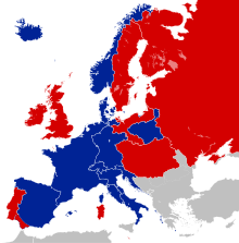 Map of European belligerents, August 1813
French Empire and allies
Sixth Coalition and allies War of the Sixth Coalition 1812.svg