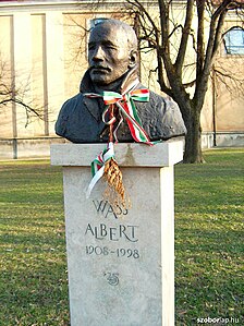 Albert Wass statue in Solymár, Hungary (2005)