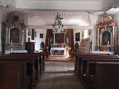 Wnętrze kościoła po remoncie i renowacji