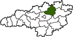 Знаменскі раён на мапе