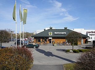 Mc Donalds april 2020. (brann ner natten till fredagen den 4 september 2020)