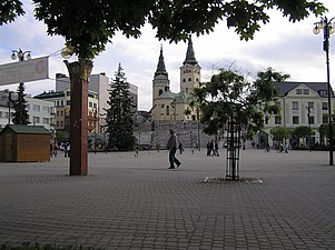 Het plein Námestie Andreja Hlinku