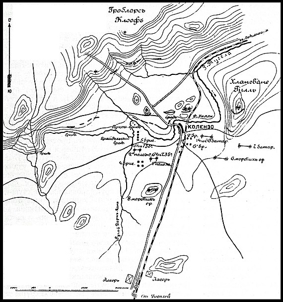 Карта к статье «Колензо». Военная энциклопедия Сытина (Санкт-Петербург, 1911-1915).jpg