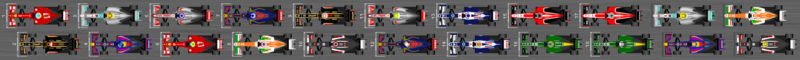 Schéma de la grille de départ du Grand Prix de Chine 2013