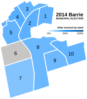 A map of Barrie