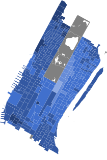 2022 New York's 12th congressional district election results map by precinct.svg