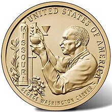 Carver is featured on the reverse of Missouri's 2024 American Innovation dollar 2024 Missouri American Innovation Dollar.jpg