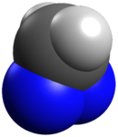 Struttura 3D van der Waals del 3H-diazirina