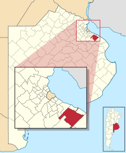 location o La Plata Partido in Buenos Aires Province