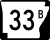 Highway 33B marker