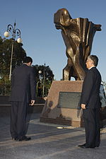 Armenian Genocide Memorial in Larnaca Unveiling.jpg