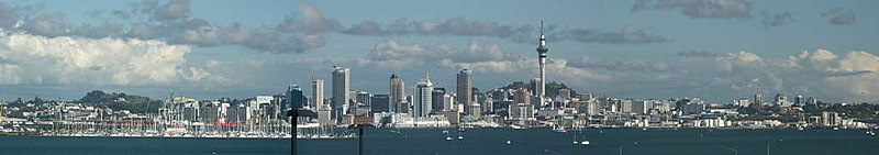 View of Auckland from North Shore City.