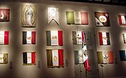 Banderas en el Museo de Historia Mexicana en Monterrey, Nuevo León.