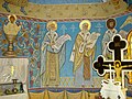 Detaliu din pictura absidei altarului