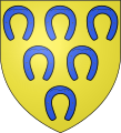 D'oro, a sei ferri da cavallo d'azzurro (famiglia de la Ferrière, Francia)