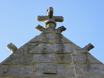 The top of the chevet gable