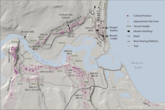 Mapa del districte arqueològic del riu Brooks